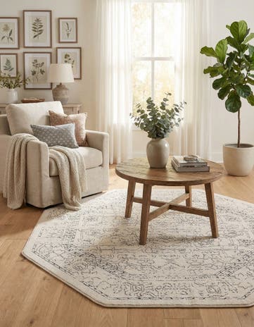 5' x 5' Isabella Octagon Rug