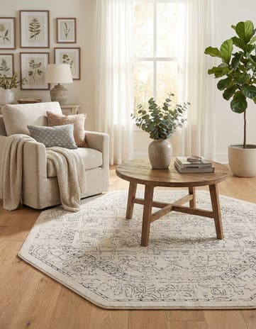 5' x 5' Isabella Octagon Rug