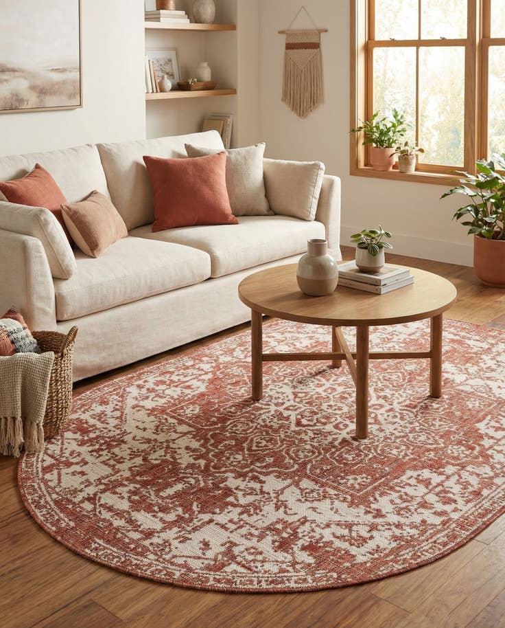 Detail image of 5' 3 x 8' Easy-Clean Jill Zarin Dubai Indoor / Outdoor Oval Rug