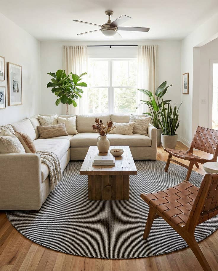 Detail image of 10' x 10' Easy-Clean Jill Zarin Palm Springs Indoor / Outdoor Round Rug