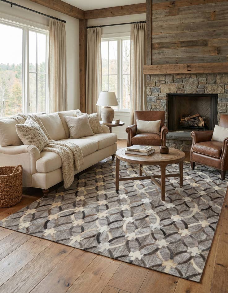 Detail image of 5' x 8' 1 Cowhide Rug