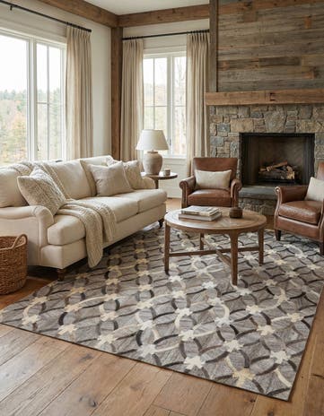 5' x 8' 1 Cowhide Rug