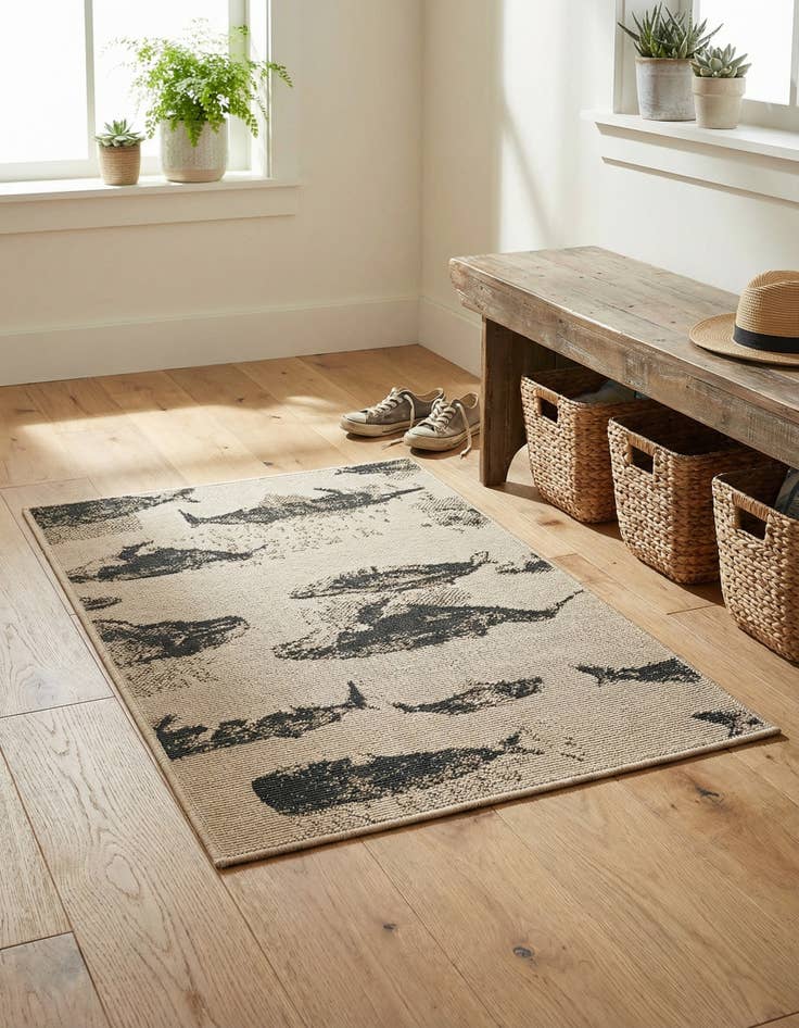 Detail image of  2' x 3'  Washable Coastal Indoor / Outdoor Rug