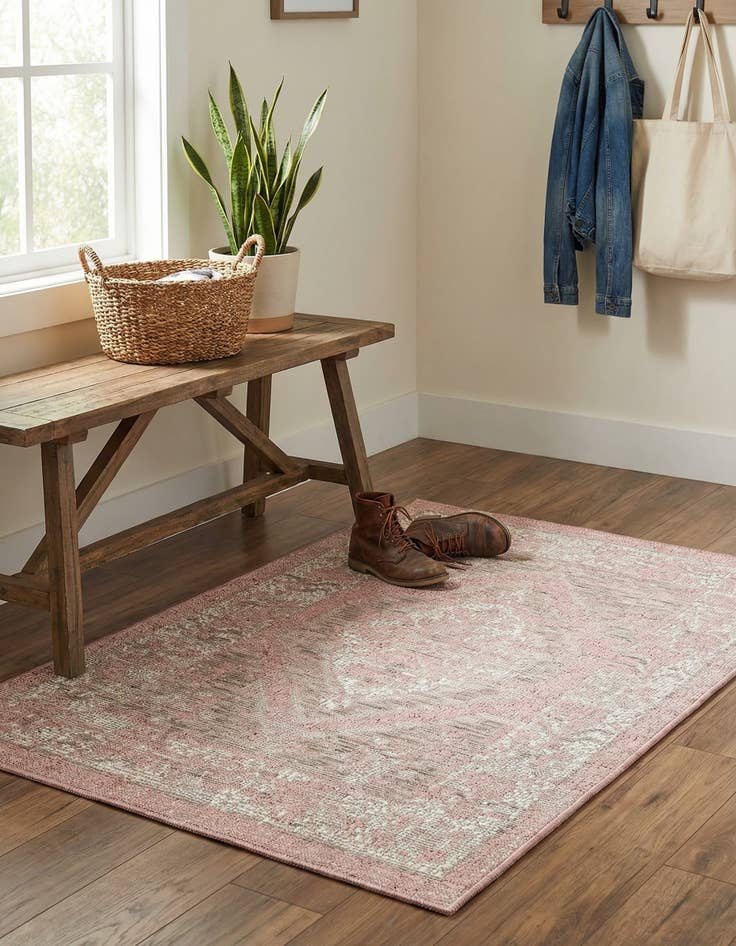 Detail image of 2' x 3'  Washable Traditional Indoor / Outdoor Rug