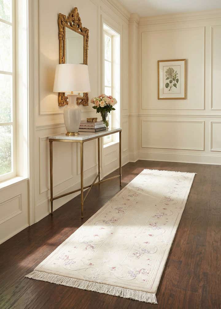 2' 8 x 9' 11 Hand Knotted Darya Wool Runner Rug