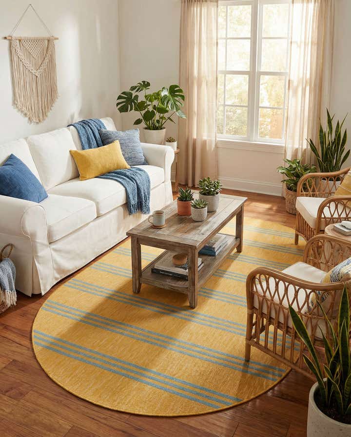 7' 10 x 10' Easy-Clean Jill Zarin Anguilla Indoor / Outdoor Oval Rug