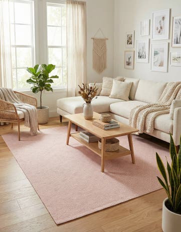 7' 10 x 7' 10 Hand Woven Geo Trellis Flatweave Square Rug