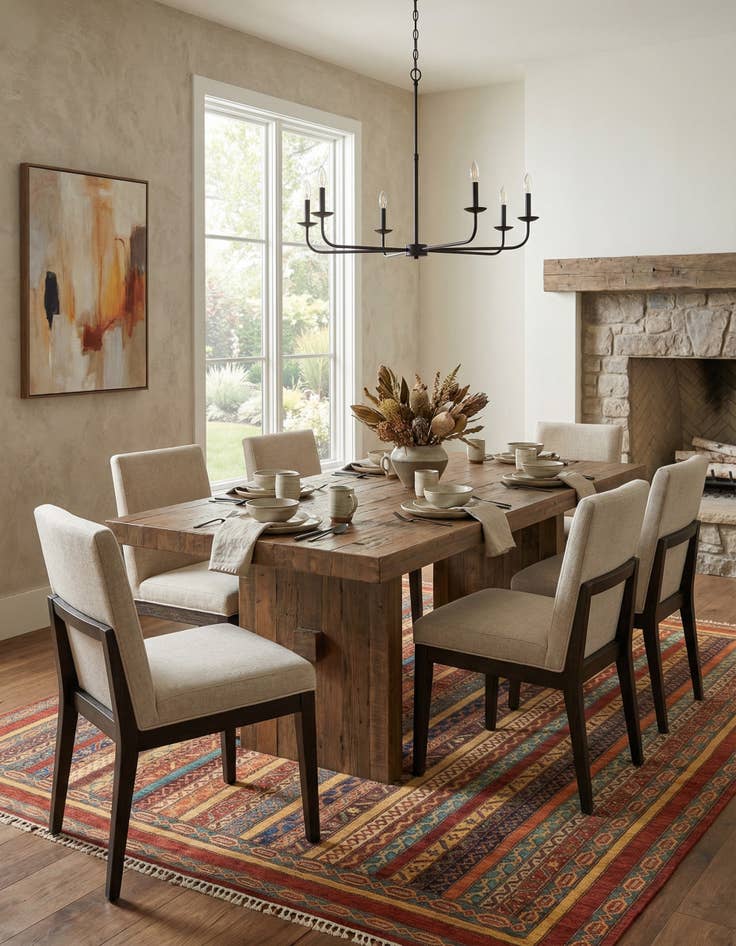 Detail image of  6' 7 x 9' 9  Hand Knotted Ariana Ziegler Rug