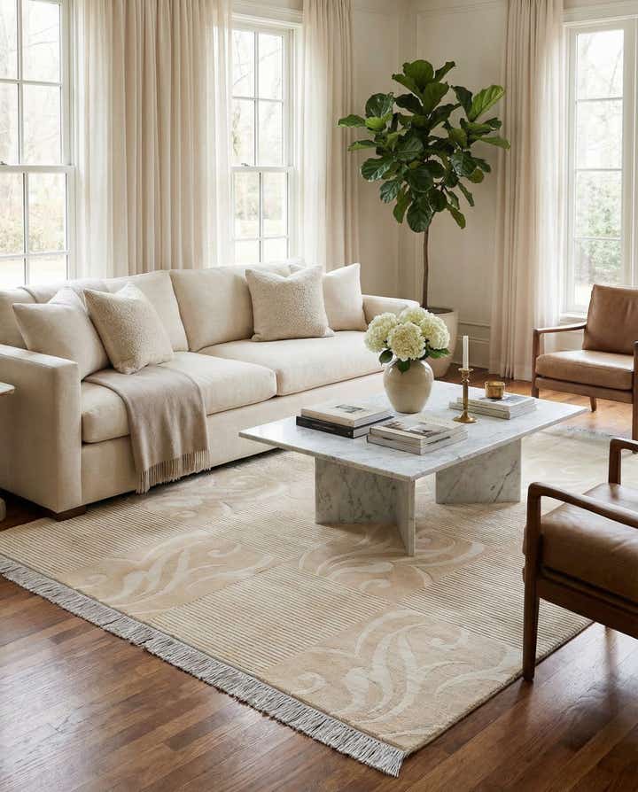 5' 10 x 7' 10 Hand Knotted Darya Wool Rug