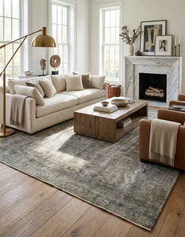 10' x 12' 6 Hand Knotted Ultra Vintage Persian Wool Rug
