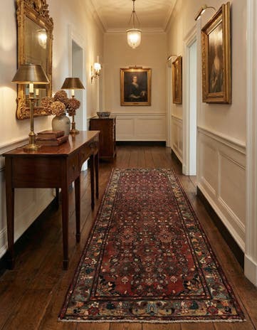 3' 8 x 10' Ardabil Wool Runner Rug
