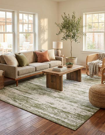 7' 10 x 11' Easy-Clean Modern Indoor / Outdoor Rug