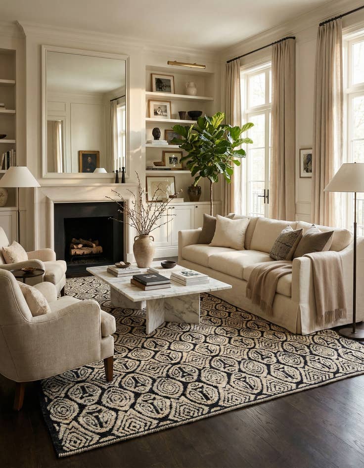 Detail image of 9' x 12' 2  Hand Knotted Darya Wool Rug