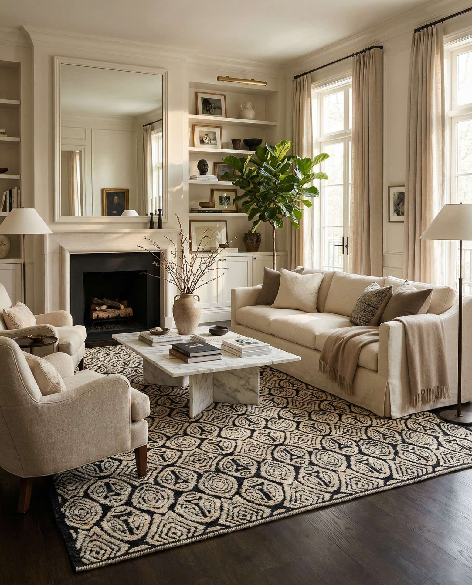 9' x 12' 2 Hand Knotted Darya Wool Rug