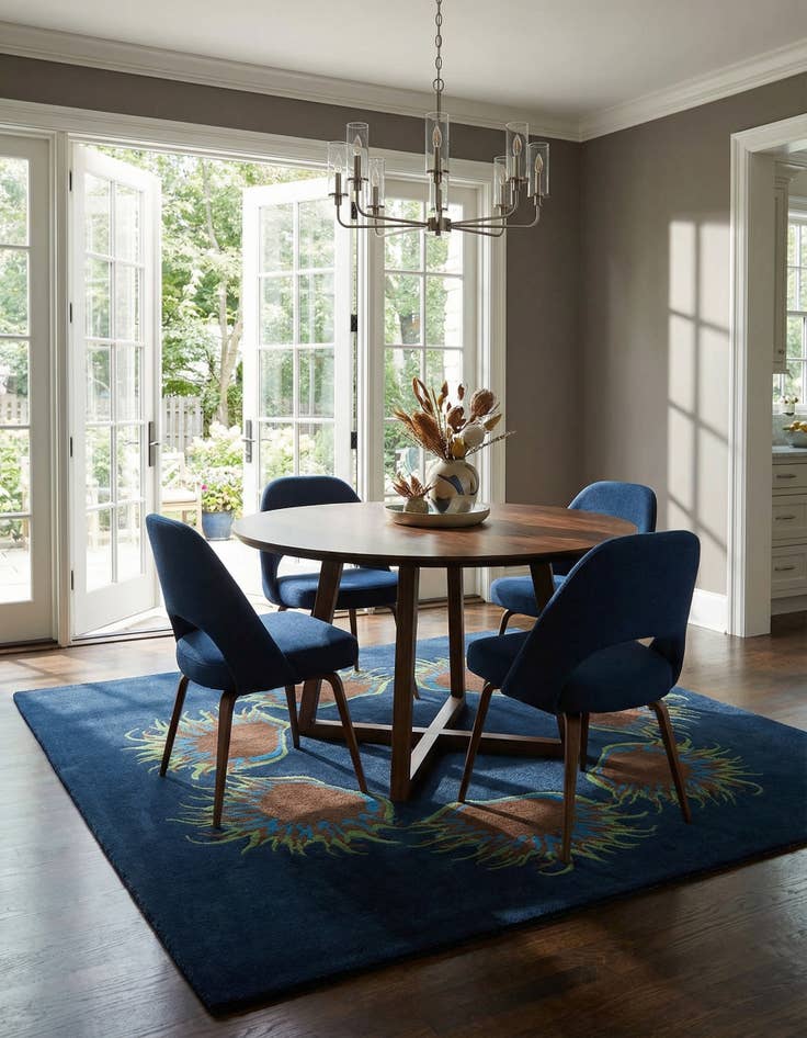 Detail image of 7' 6 x 7' 7 Agra Square Rug