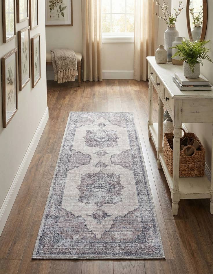 Detail image of 2' x 5'  Washable Mangata Runner Rug