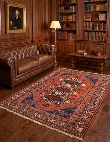5' 1 x 7' Shiraz Wool Rug