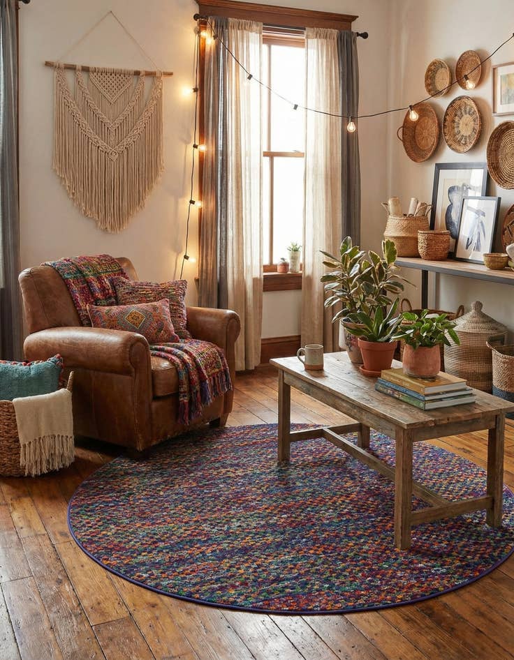 Detail image of 5' 3 x 5' 3 Calypso Round Rug