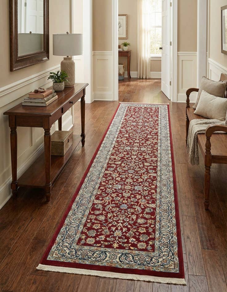 Detail image of 3' x 13' Nain Design Runner Rug