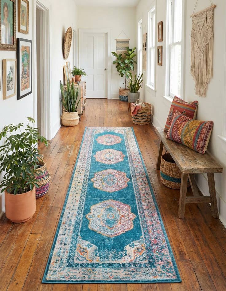 Detail image of 2' 7 x 13' Amulet Runner Rug