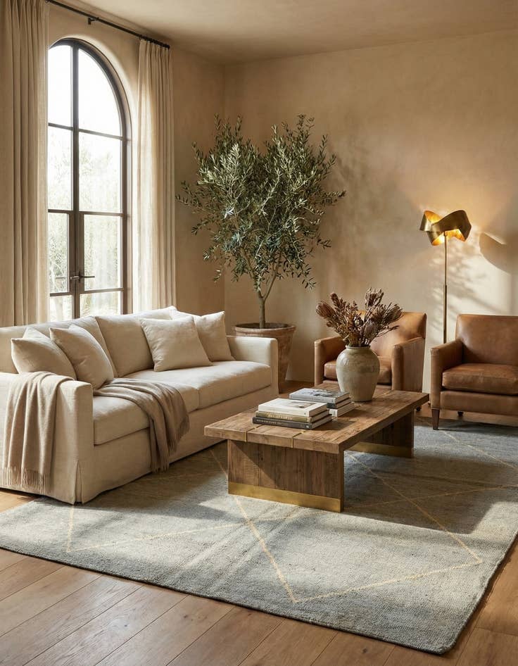 Detail image of 5' 6 x 8' 3  Hand Knotted Moroccan Wool Rug