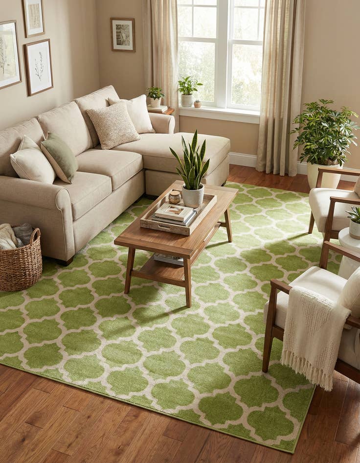 Detail image of  10' x 13' Lattice Rug