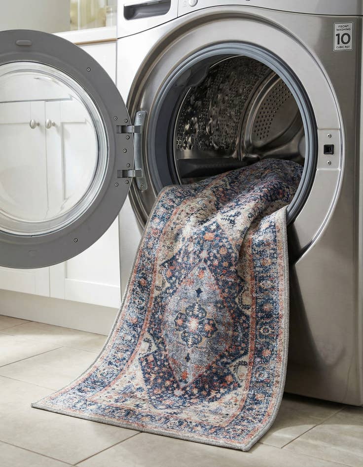 Detail image of 2' x 5'  Washable Yara Runner Rug