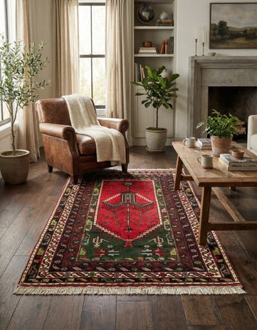 3' 9 x 6' 6 Hand Knotted Anatolian Wool Rug