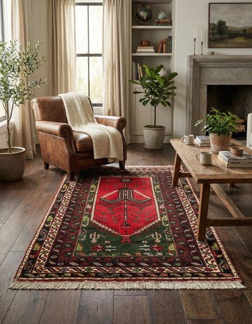 3' 9 x 6' 6 Hand Knotted Anatolian Wool Rug