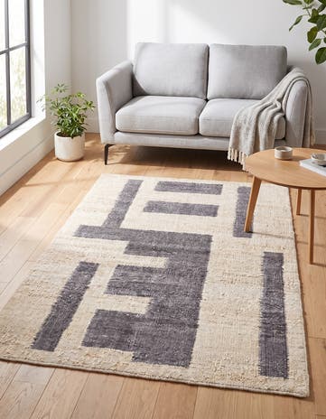 4' 2 x 6' Hand Knotted Moroccan Wool Rug