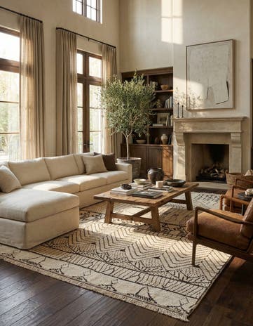 9' 10 x 14' 3 Hand Knotted Darya Wool Rug