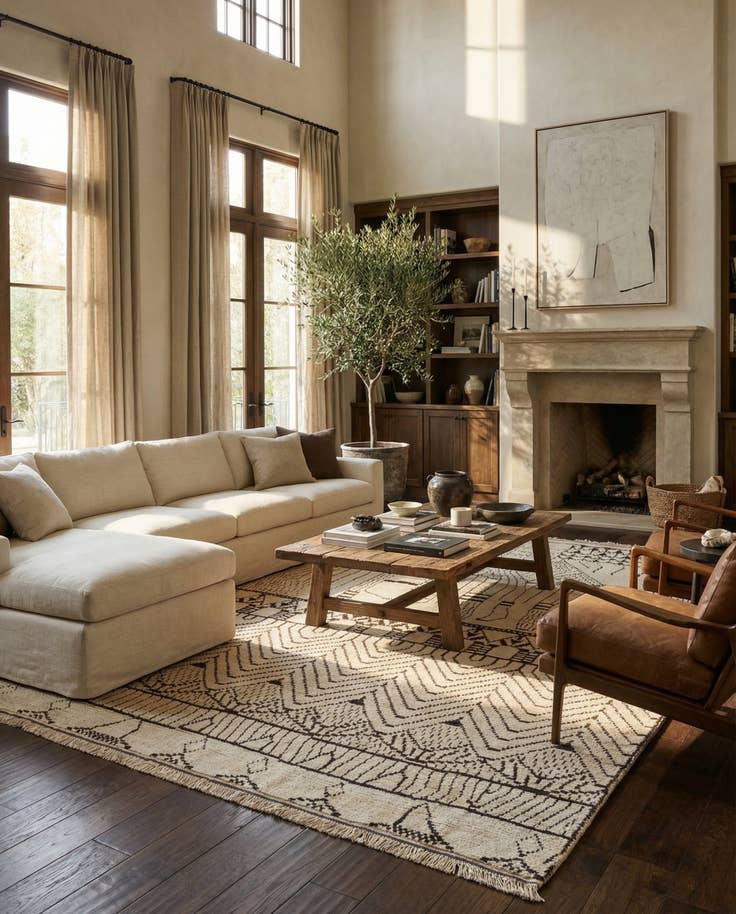 Detail image of 9' 10 x 14' 3 Hand Knotted Darya Wool Rug