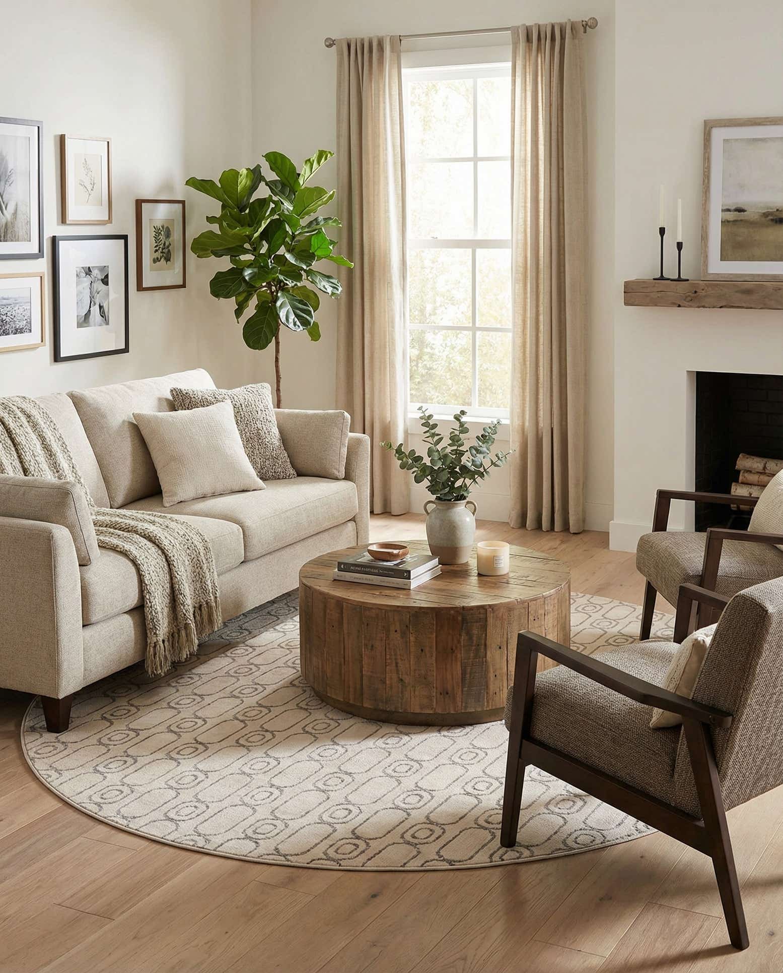 7' 10 x 7' 10 Vogue Geo Round Rug