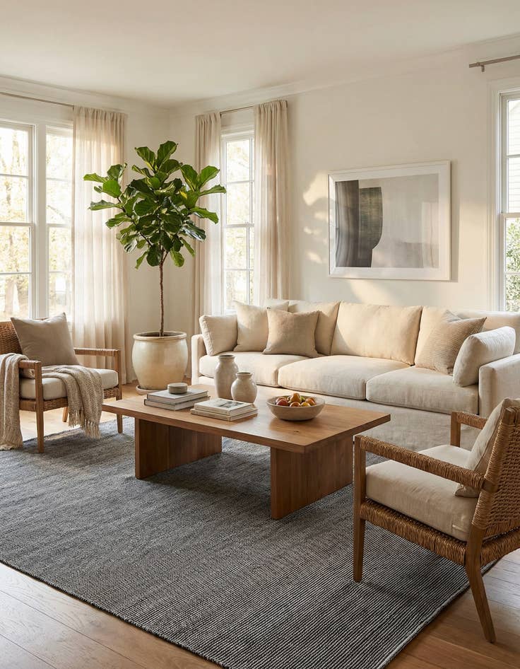 Detail image of 9' x 12' Easy-Clean Jill Zarin Palm Springs Indoor / Outdoor Rug