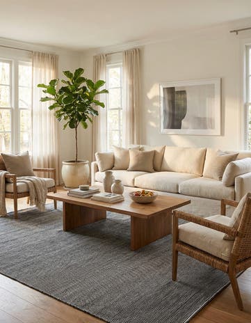 9' x 12' Easy-Clean Jill Zarin Palm Springs Indoor / Outdoor Rug