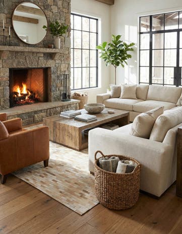 5' 4 x 7' 6 Cowhide Rug
