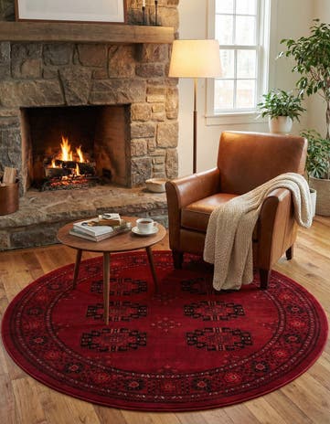 6' 1 x 6' 1 Bokhara Round Rug