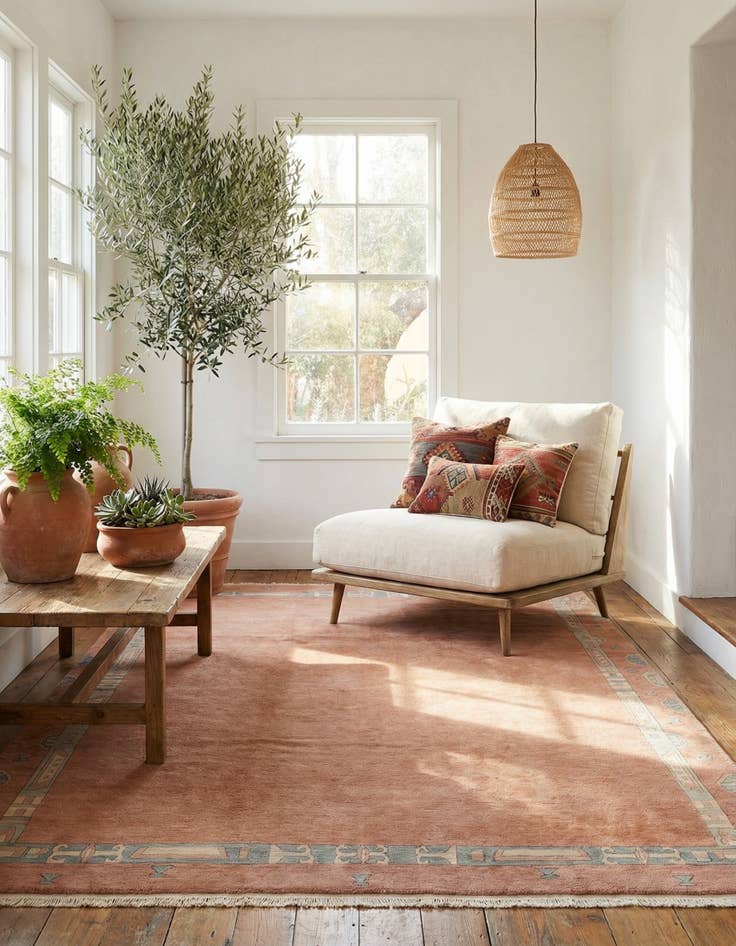 Detail image of  8' 3 x 11' 3  Hand Knotted Tibet Wool Rug