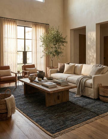 6' 4 x 9' 4 Hand Knotted Moroccan Wool Rug