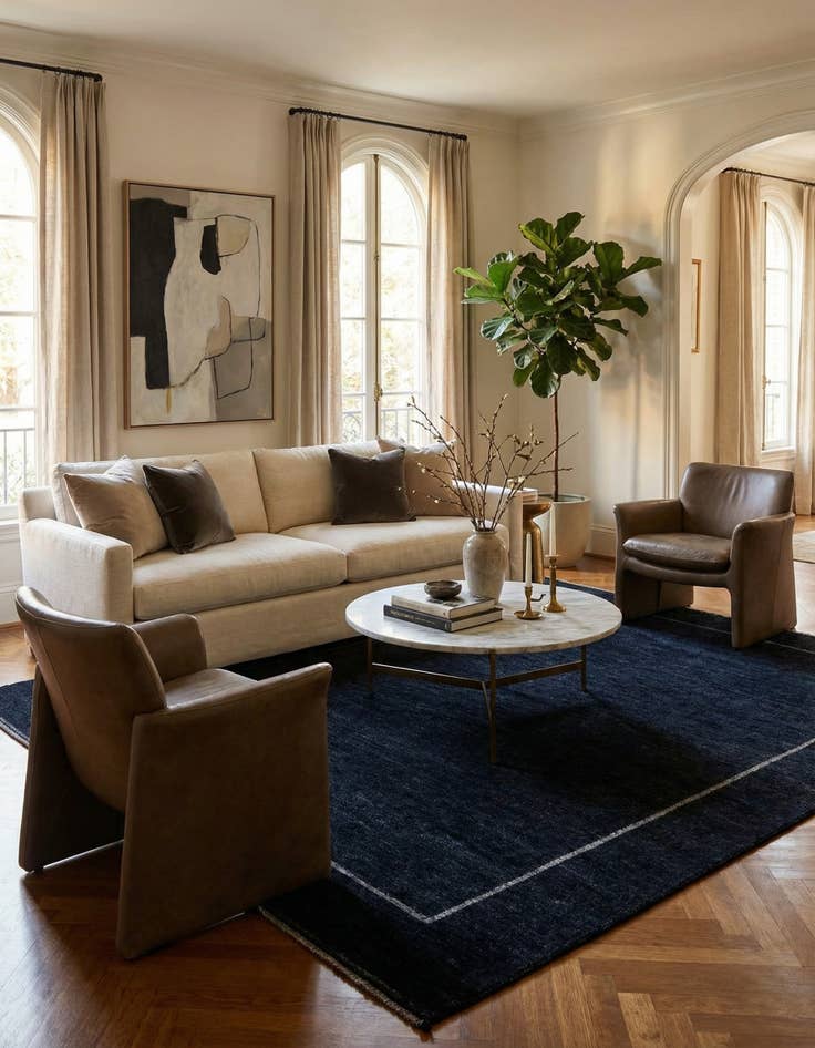 Detail image of 10' 7 x 13' 10  Hand Knotted Moroccan Wool Rug