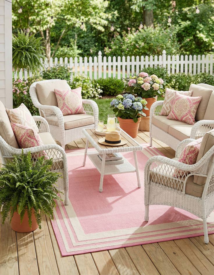 Detail image of 6' x 9'  Washable Aruba Indoor / Outdoor Rug