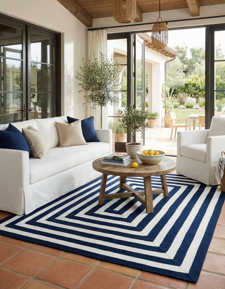 Detail image of 7' 10 x 10'  Hand Woven Eco Verse   Washable Indoor / Outdoor Rug