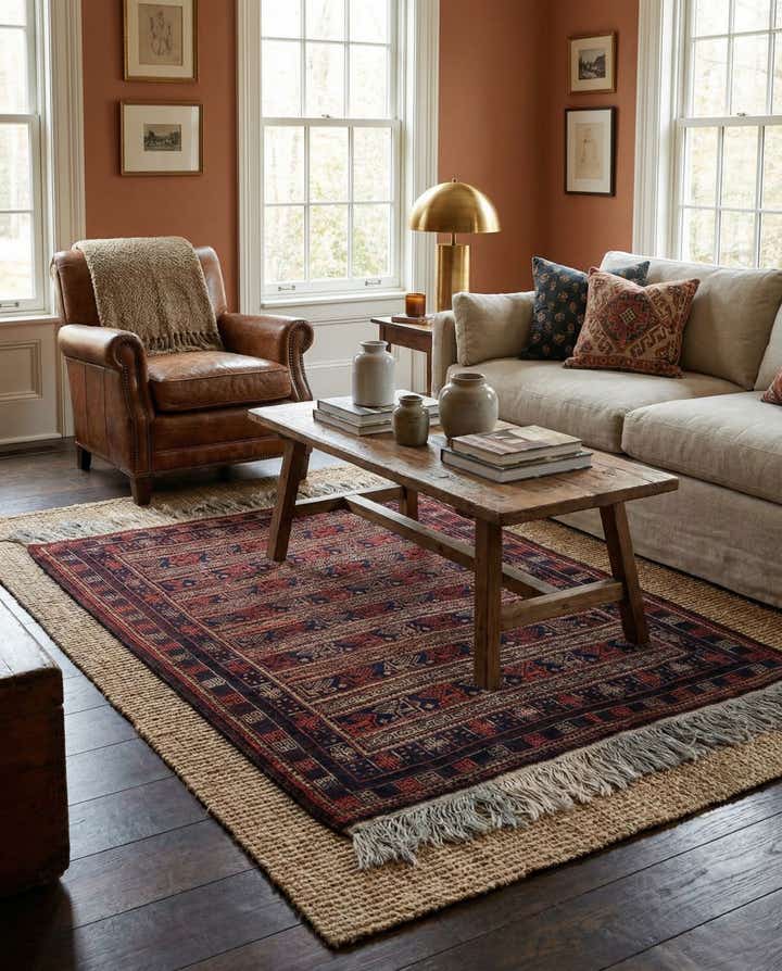 3' 6 x 4' 4 Hand Knotted Balouch Wool Rug