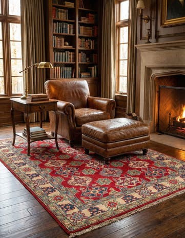 4' x 6' Hand Knotted Kazak Rug