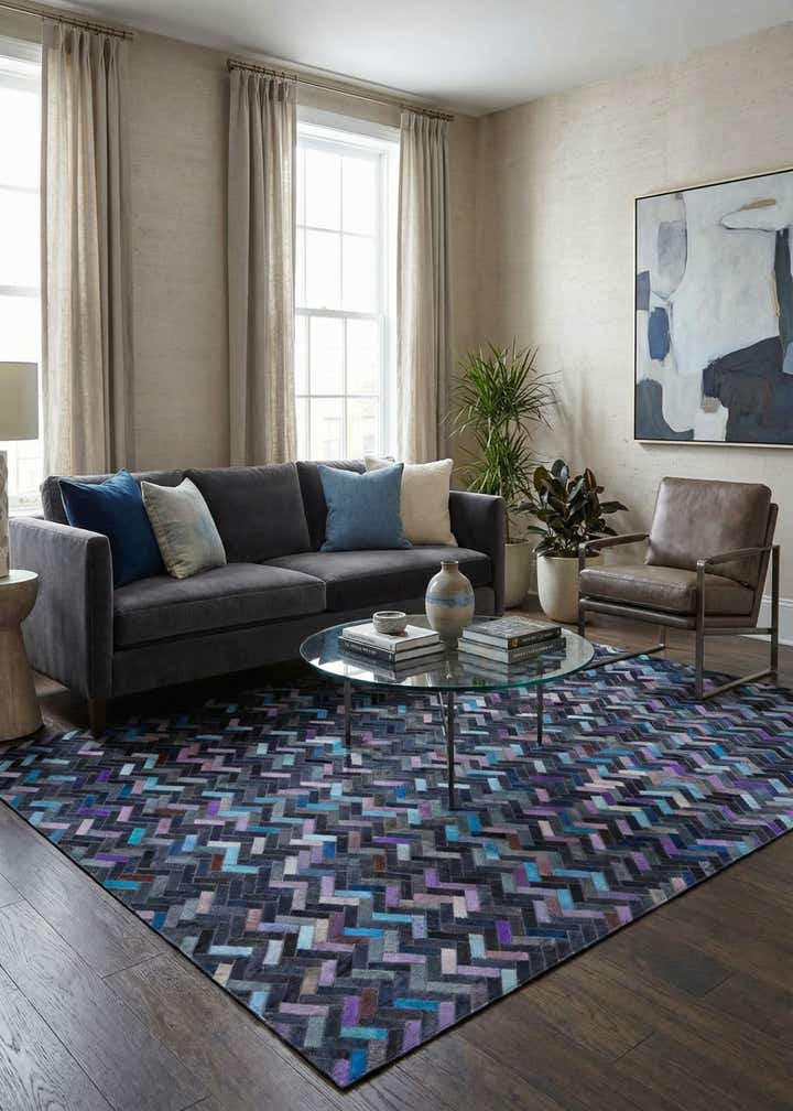 5' 1 x 8' Cowhide Rug