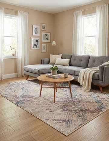 Ivory and Gray Deepa Rug
