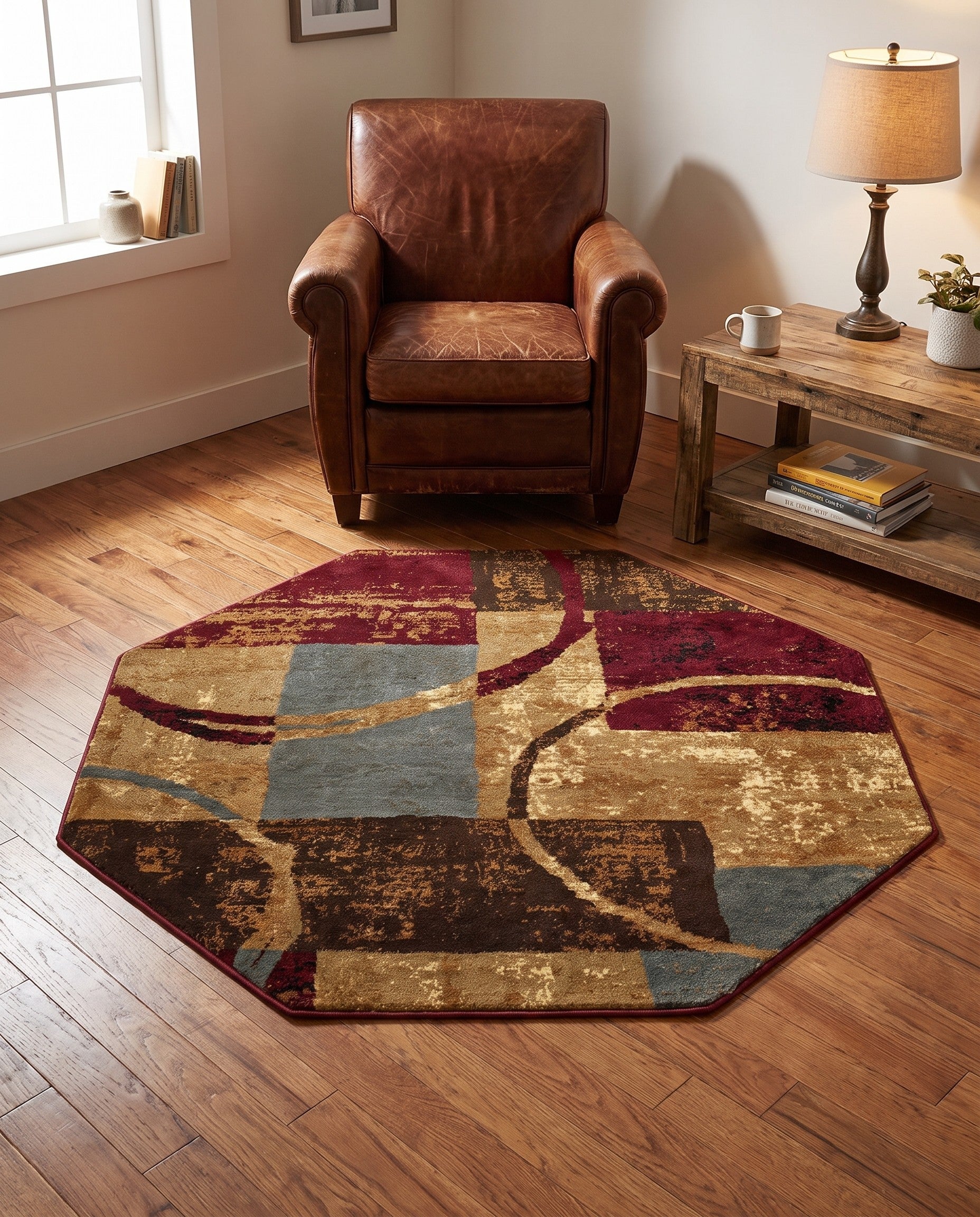 5' 3 x 5' 3 Cafe Octagon Rug