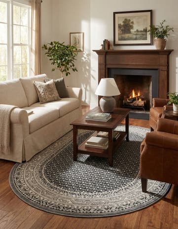 Gray SoHo Oval Rug