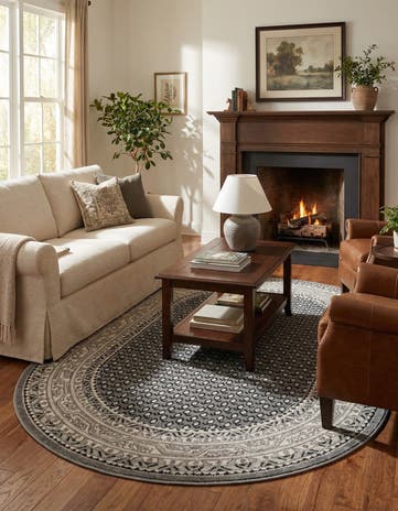 Gray SoHo Oval Rug