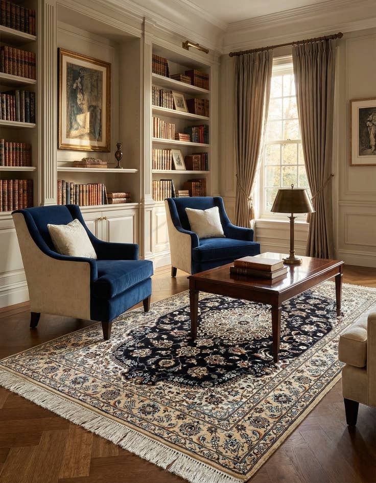 Detail image of 4' 2 x 6' 4 Nain Rug